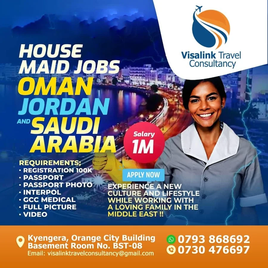 Original Visa Link Middle East Housemaid Jobs poster