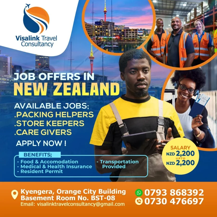 Original Visa Link New Zealand Jobs poster